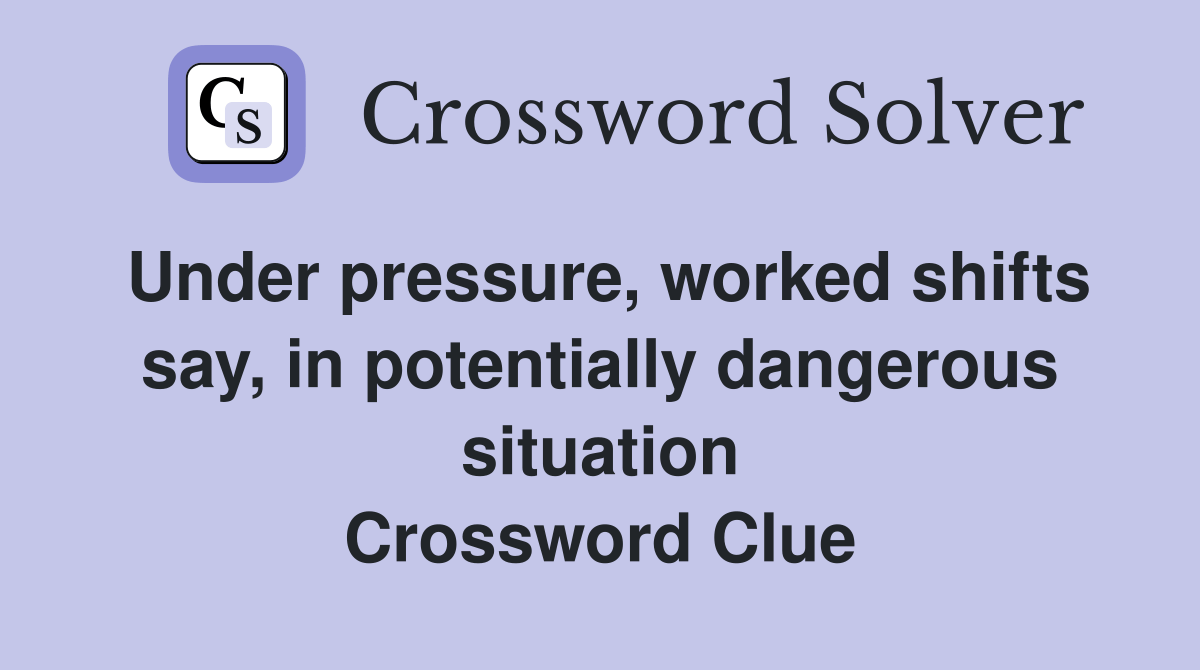 Under pressure, worked shifts say, in potentially dangerous situation